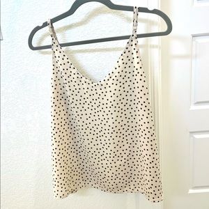 Cotton On Cream and Black Polka Dots Cami